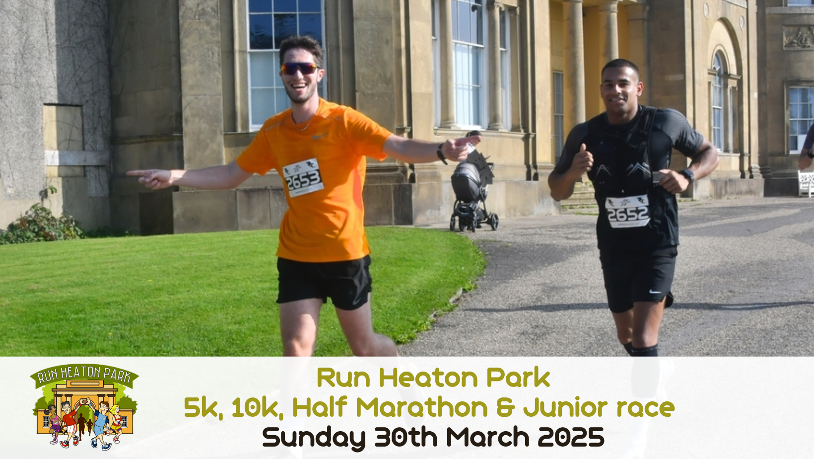 Run Heaton 5k, 10k, Half Marathon & Kids Race Sunday 30th March 2025